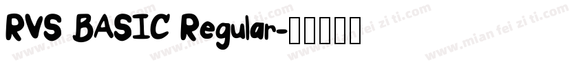 RVS BASIC Regular字体转换